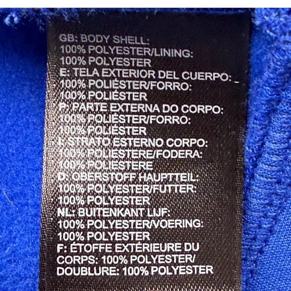 The North Face Hoodie Mens Large Blue Full Zip Fleece Jacket T201